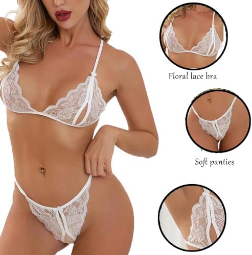 Next Day Delivery Before 10PM KFLY Women's Lingerie Set - Lace Panty and Babydoll Combo