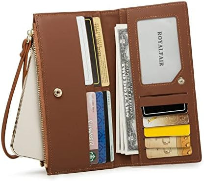 Next Day Delivery Before 10PM ROYAL FAIR Women's Wristlet Organizer - Stylish Multi-Pocket Purse for Everyday Use