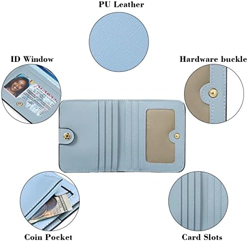 Next Day Delivery Before 10PM RFID Blocking Leather Compact Bi-fold Women's Purse