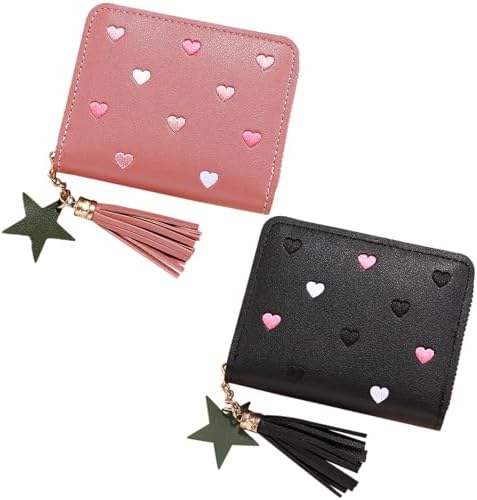 Next Day Delivery Before 10PM KMZ Leather Pendant Embroidery Women's Wallet - Stylish and Functional Must-Have Accessory