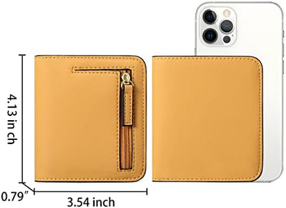 Next Day Delivery Before 10PM RFID Blocking Leather Compact Bi-fold Women's Purse