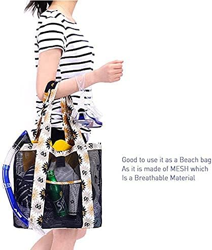 Next Day Delivery Before 10PM Multi-Functional Waterproof Shoulder Beach Bag - Reusable Carry-All Organizer for Women