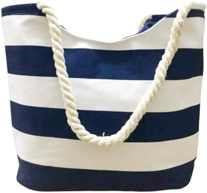 Next Day Delivery Before 10PM FAVORTALK Beach Shoulder Canvas Handbag - Stylish and Practical for Shopping and Sunbathing