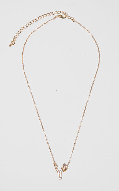 Gold Plated Libra Celestial Necklace