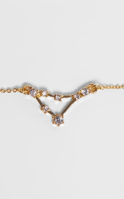 Gold Plated Pisces Celestial Necklace