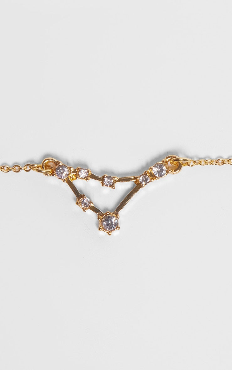 Gold Plated Gemini Celestial Necklace