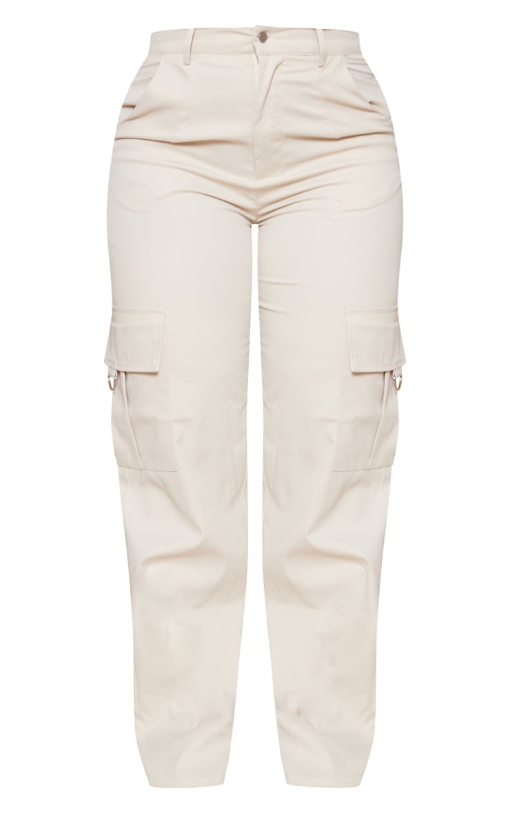 Next Day Delivery Before 10 pm  Shape Stone Buckle Detail Cargo Wide Leg Trousers