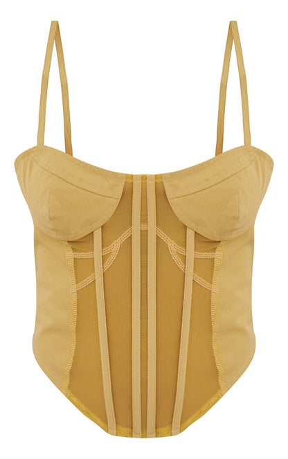 Camel Cargo Panelled Corset Next Day Delivery Before 10 pm