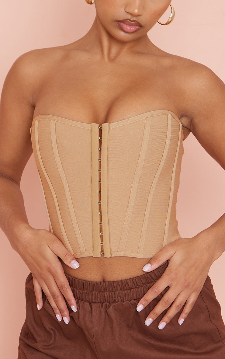 Next Day Delivery Before 10 PM Lilac Bandage Hook And Eye Structured Corset