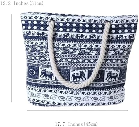 Next Day Delivery Before 10PM FAVORTALK Beach Shoulder Canvas Handbag - Stylish and Practical for Shopping and Sunbathing