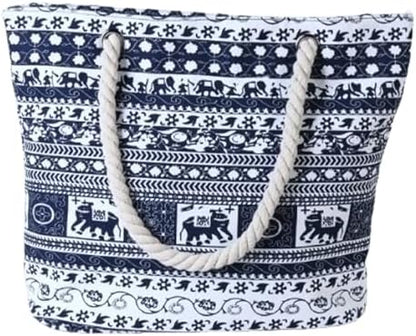 Next Day Delivery Before 10PM FAVORTALK Beach Shoulder Canvas Handbag - Stylish and Practical for Shopping and Sunbathing