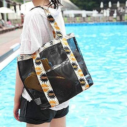 Next Day Delivery Before 10PM Multi-Functional Waterproof Shoulder Beach Bag - Reusable Carry-All Organizer for Women