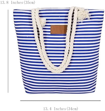 Next Day Delivery Before 10PM FAVORTALK Large Capacity Weekend Handbag with Chic Stripes - Stylish Women's Beach Bag for Summer Essentials