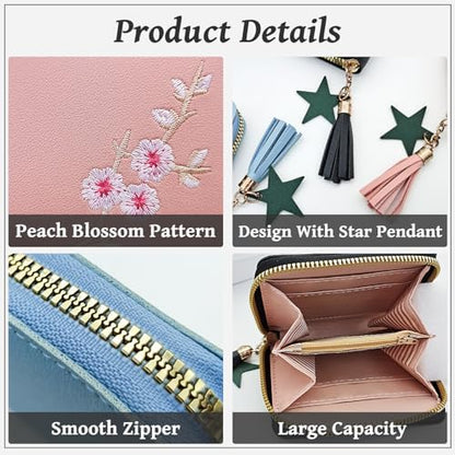 Next Day Delivery Before 10PM  Leather Wallets: Exquisite Embroidery for Women's Purse