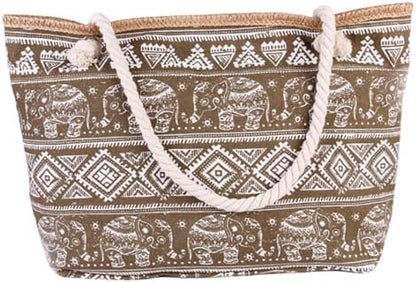 Next Day Delivery Before 10PM FAVORTALK Beach Shoulder Canvas Handbag - Stylish and Practical for Shopping and Sunbathing