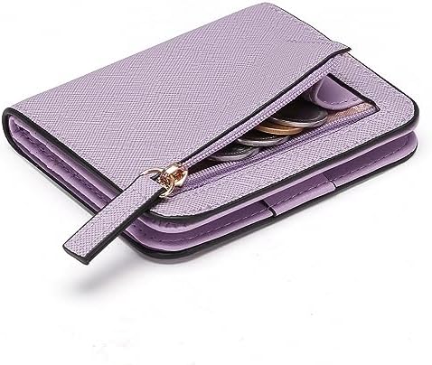 Next Day Delivery Before 10PM RFID Blocking Leather Compact Bi-fold Women's Purse