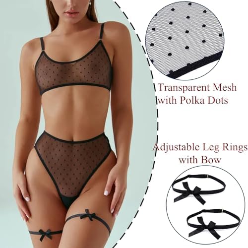 Next Day Delivery Before 10PM  See-Through Brassiere: Breathable and Ultra-Thin Women's Bra and Knicker Set