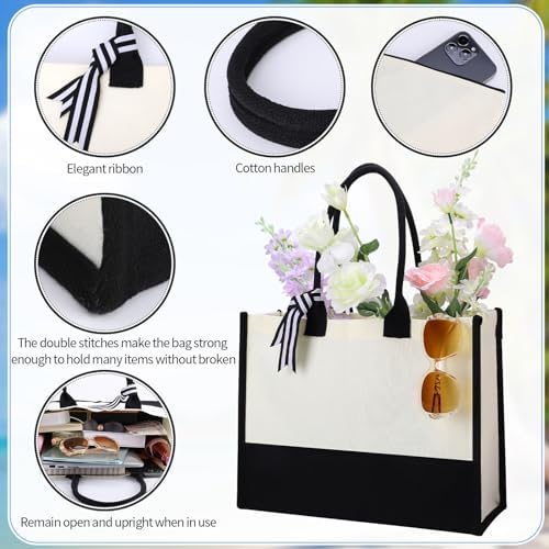 Next Day Delivery Before 10PM Zuimei Personalized Large Capacity Beach Bag for Bridesmaids - Reusable and Stylish