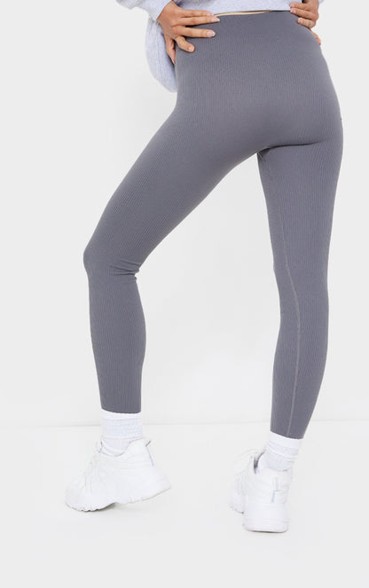 Next Day Delivery Before 10pm Maternity Stone Contour Rib Leggings