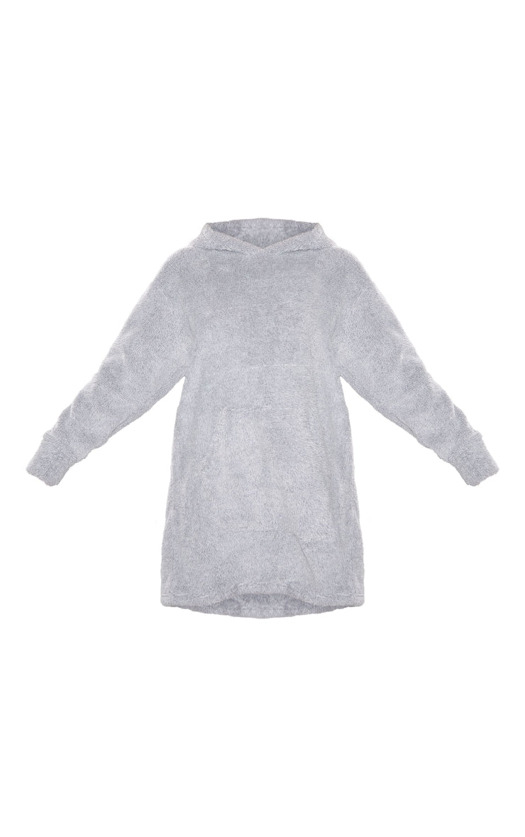 Next day delivery before 10pm Grey Borg Hooded Blanket