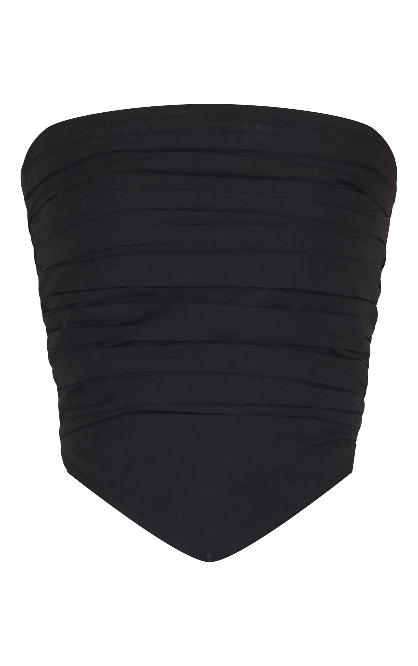 https://cdn-img.prettylittlething.com/5/a/6/c/5a6c070f45ed0cb929c93eeb6d10a68766695322_CNM3917_5_black_cotton_poplin_ruched_front_bandeau_top.jpg
