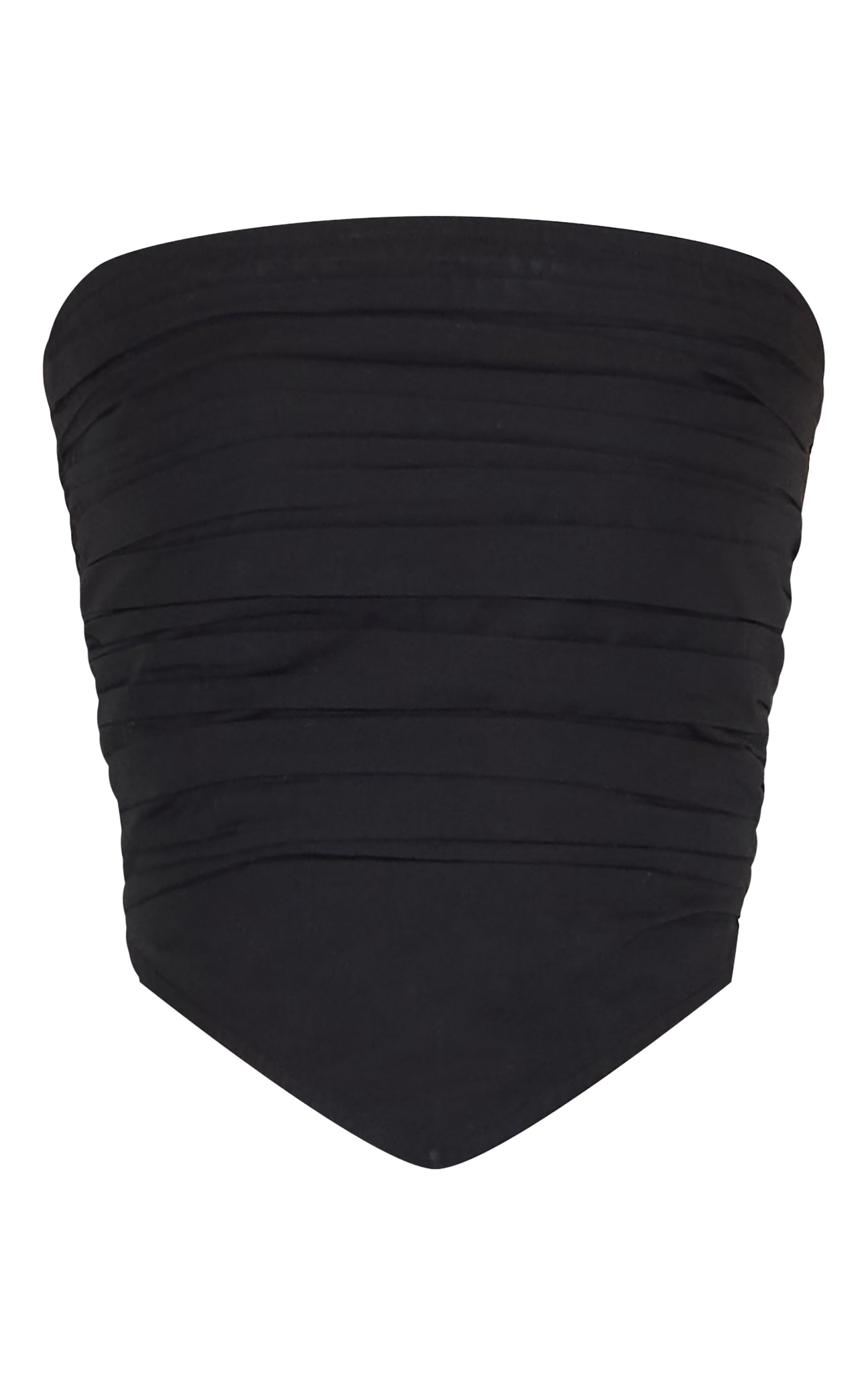 https://cdn-img.prettylittlething.com/5/a/6/c/5a6c070f45ed0cb929c93eeb6d10a68766695322_CNM3917_5_black_cotton_poplin_ruched_front_bandeau_top.jpg