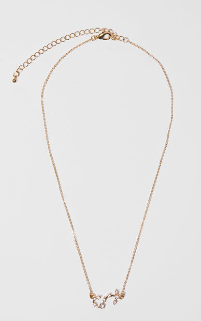 Gold Plated Aries Celestial Necklace