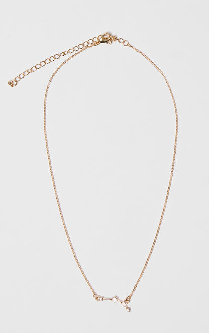 Gold Plated Aries Celestial Necklace