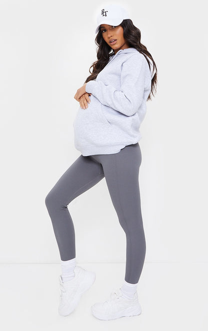 Next Day Delivery Before 10pm Maternity Stone Contour Rib Leggings