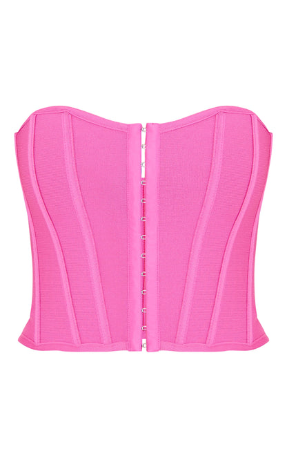 Next Day Delivery Before 10 PM Lilac Bandage Hook And Eye Structured Corset