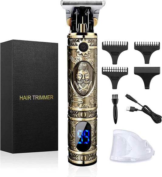 Next Day Delivery Hair Clippers Beard Trimmer for Men, Professional Cordless Hair Trimmer T-Bladeds Outliner Grooming Baldheaded Shaver with 1500mAh Battery and 180 Mins Working Time Gifts for Men (#1)