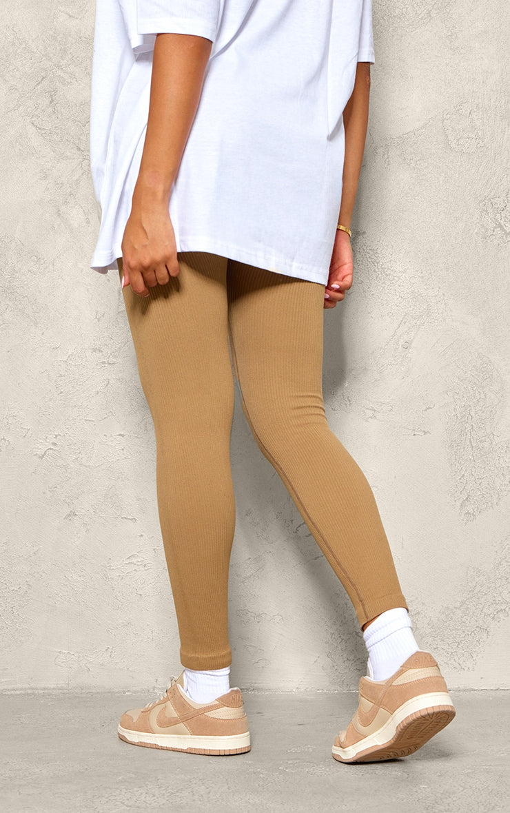 Next Day Delivery Before 10pm Maternity Stone Contour Rib Leggings