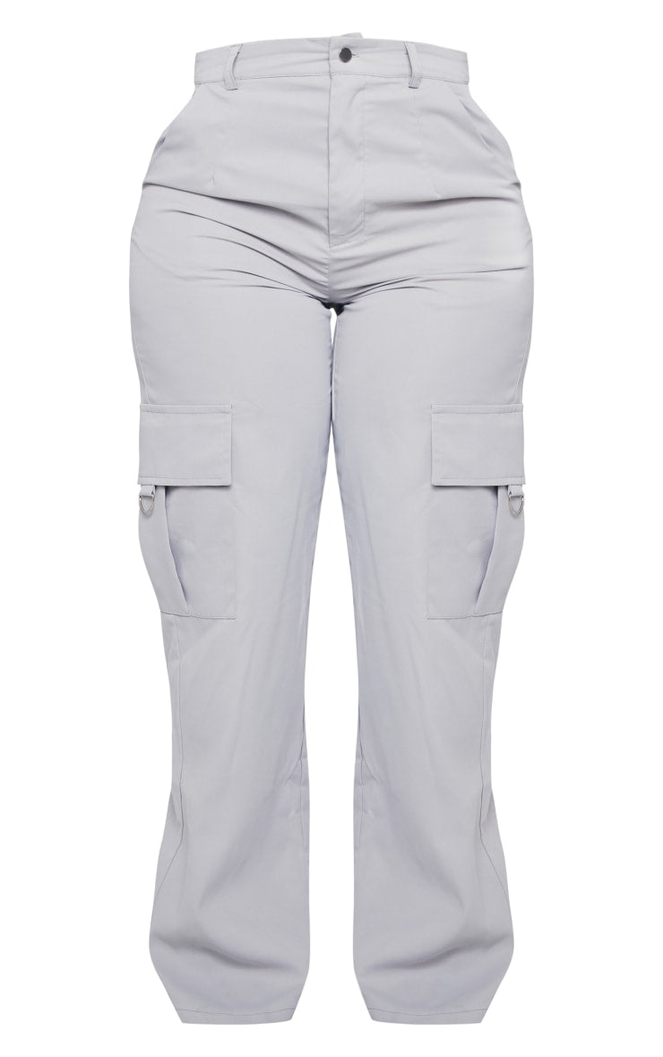 Next Day Delivery Before 10 pm  Shape Stone Buckle Detail Cargo Wide Leg Trousers