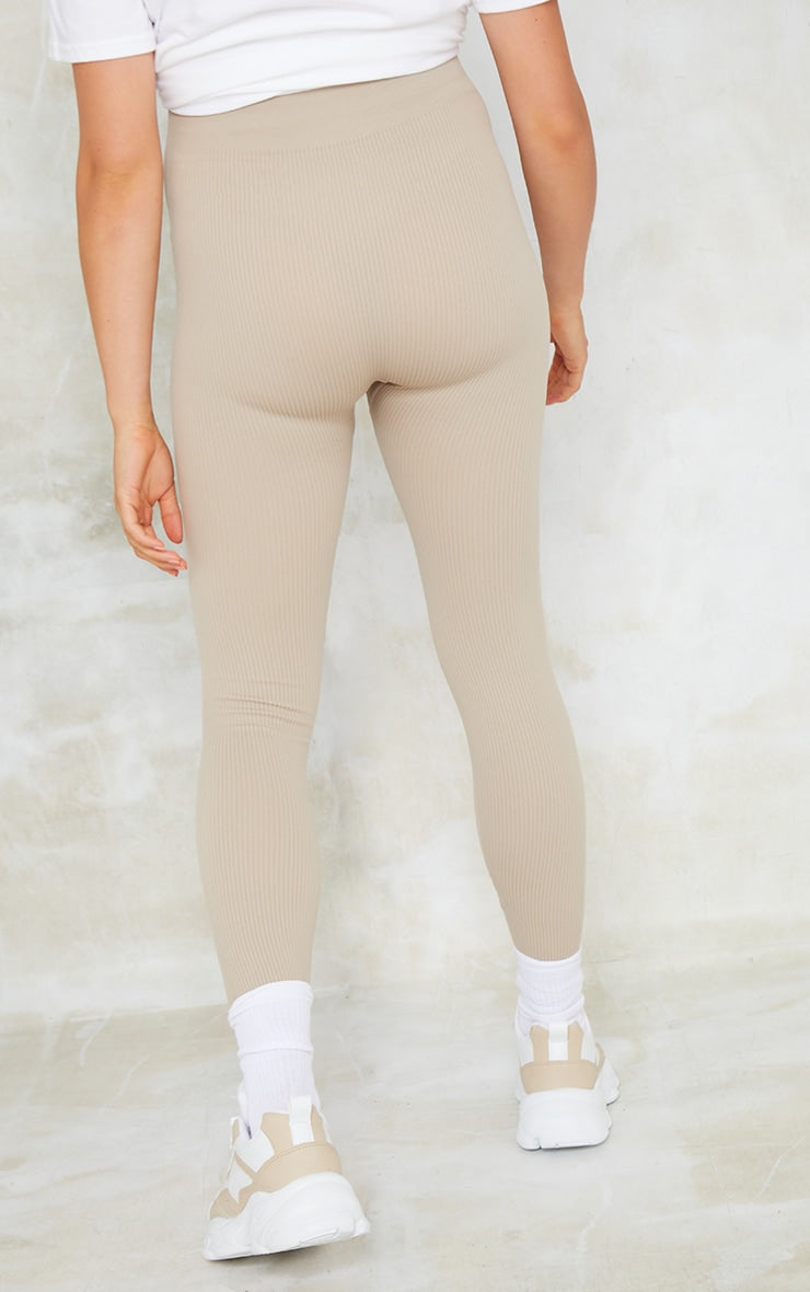 Next Day Delivery Before 10pm Maternity Stone Contour Rib Leggings