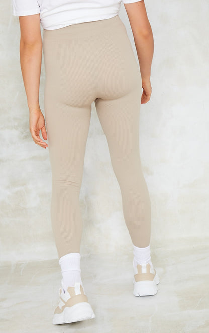 Next Day Delivery Before 10pm Maternity Stone Contour Rib Leggings