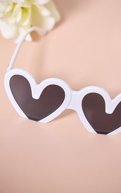 Next Day Delivery Before 10PM Black Cut Off Heart Sunglasses