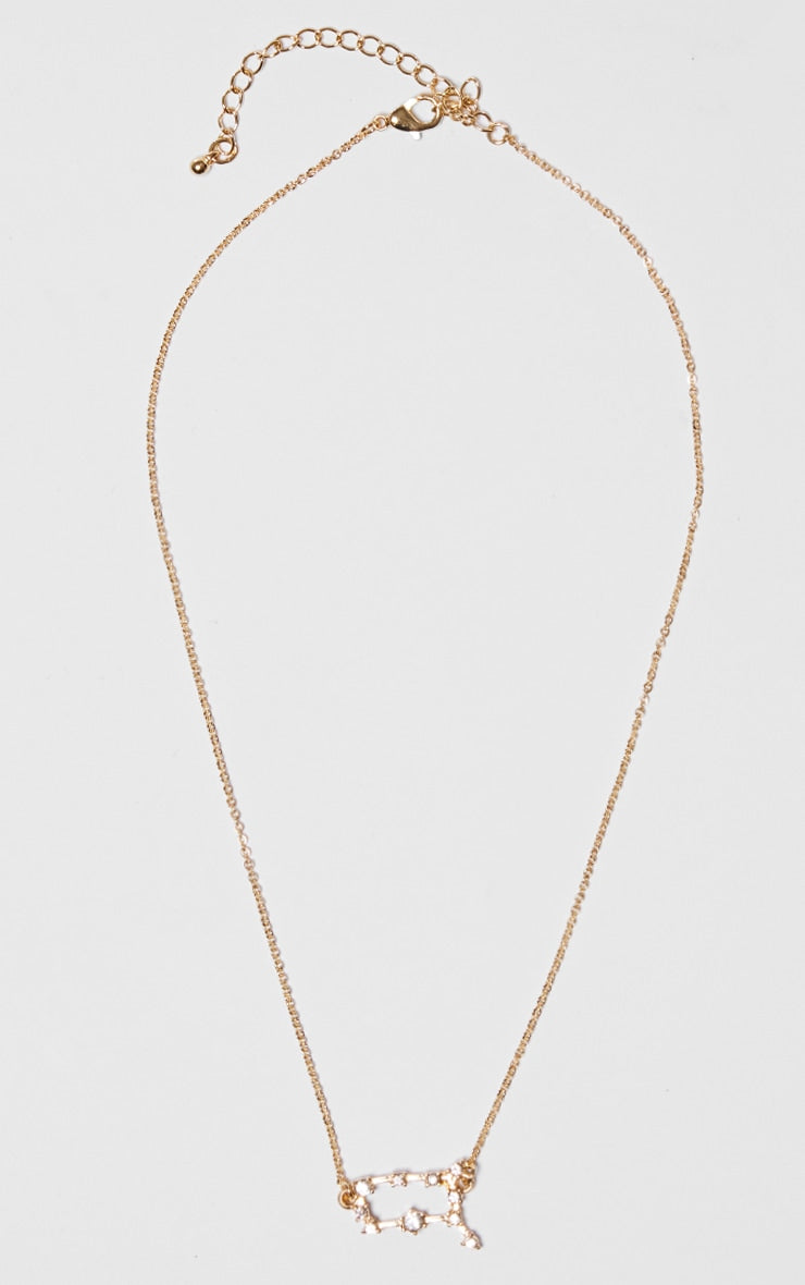 Gold Plated Libra Celestial Necklace