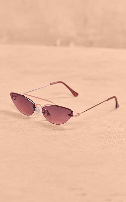 Next Day Delivery Before 10PM Gold Retro Cat Eye Aviator Sunglasses