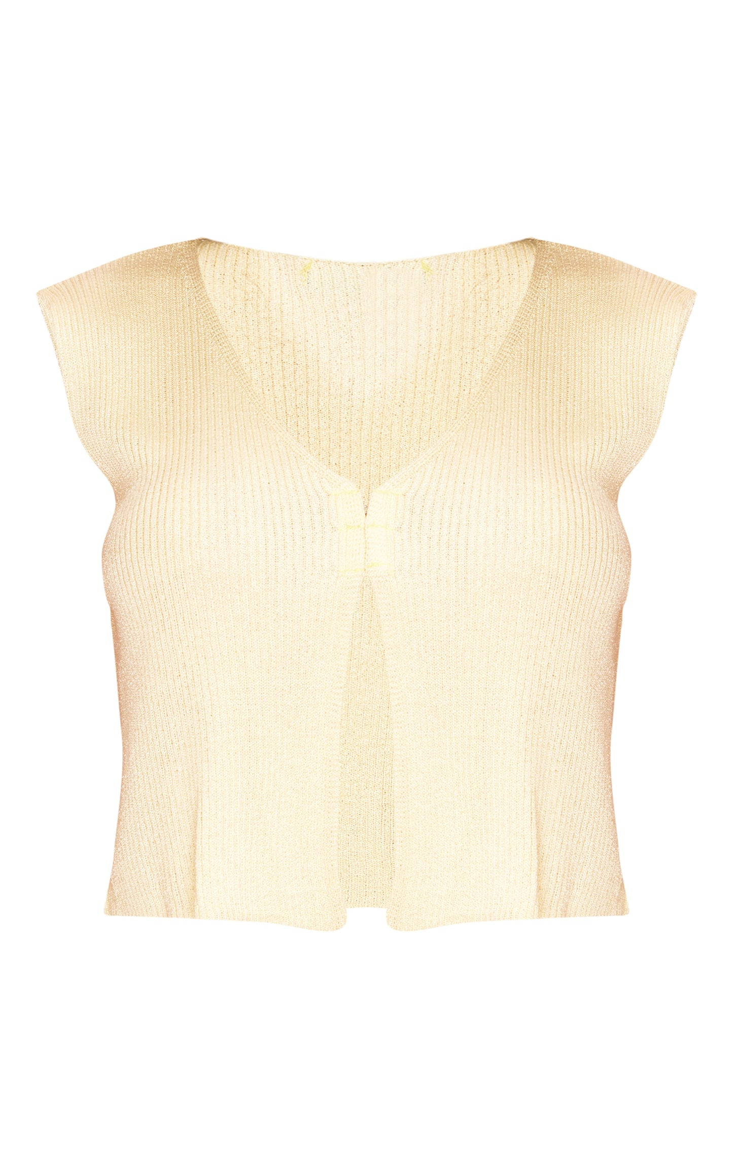 Next Day Delivery Before 10pm Cream Filigree Knit Hook And Eye Waistcoat