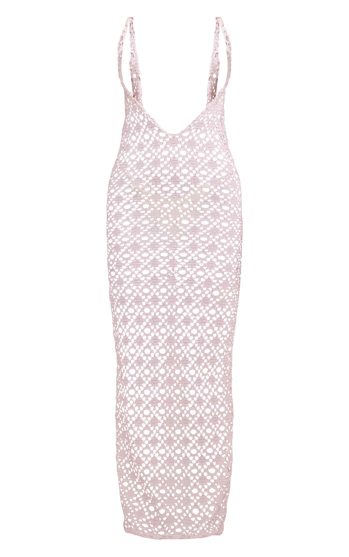 Next Day Delivery Before 10pm Cream Crochet Maxi Backless Beach Dress