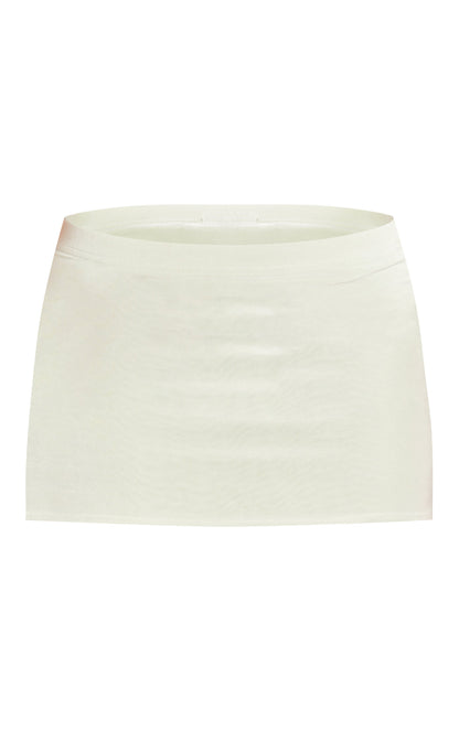 Next Day Delivery Before 10pm Sage Green Slinky Basic Low Rise Extreme Micro Mini Skirt