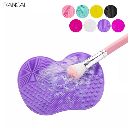 Silicone Brush Cleaner Cosmetic Make Up Washing Brush Gel Cleaning Mat Foundation Makeup Brush Cleaner Pad Scrubbe Board