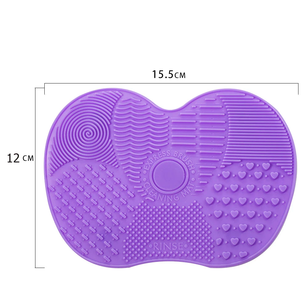 Silicone Brush Cleaner Cosmetic Make Up Washing Brush Gel Cleaning Mat Foundation Makeup Brush Cleaner Pad Scrubbe Board