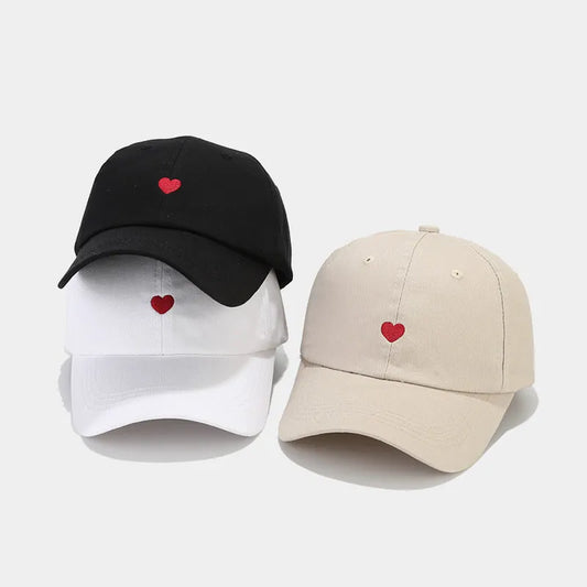 2023 Spring Cotton Cartoon Love Embroidery Casquette Baseball Cap Adjustable Snapback Hats for Men and Women 145