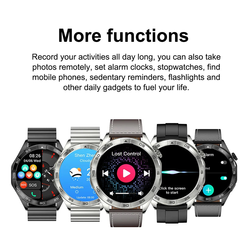 2024 New For Android ios Smart Watches Men NFC GPS Tracker AMOLED 360*360 HD Screen Heart Rate Bluetooth Call SmartWatch Women