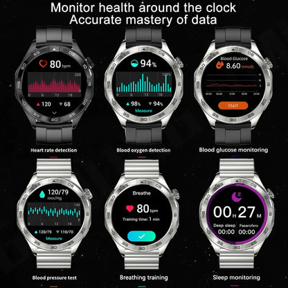 2024 New For Android ios Smart Watches Men NFC GPS Tracker AMOLED 360*360 HD Screen Heart Rate Bluetooth Call SmartWatch Women