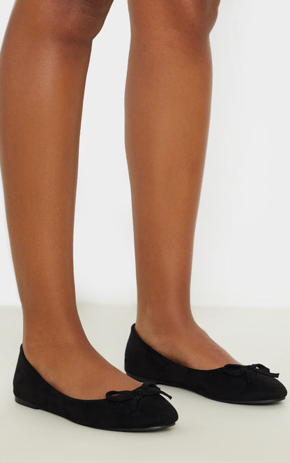 Next Day Delivery Before 10 PM Chic and Classic: Black Round Toe Ballet Flats