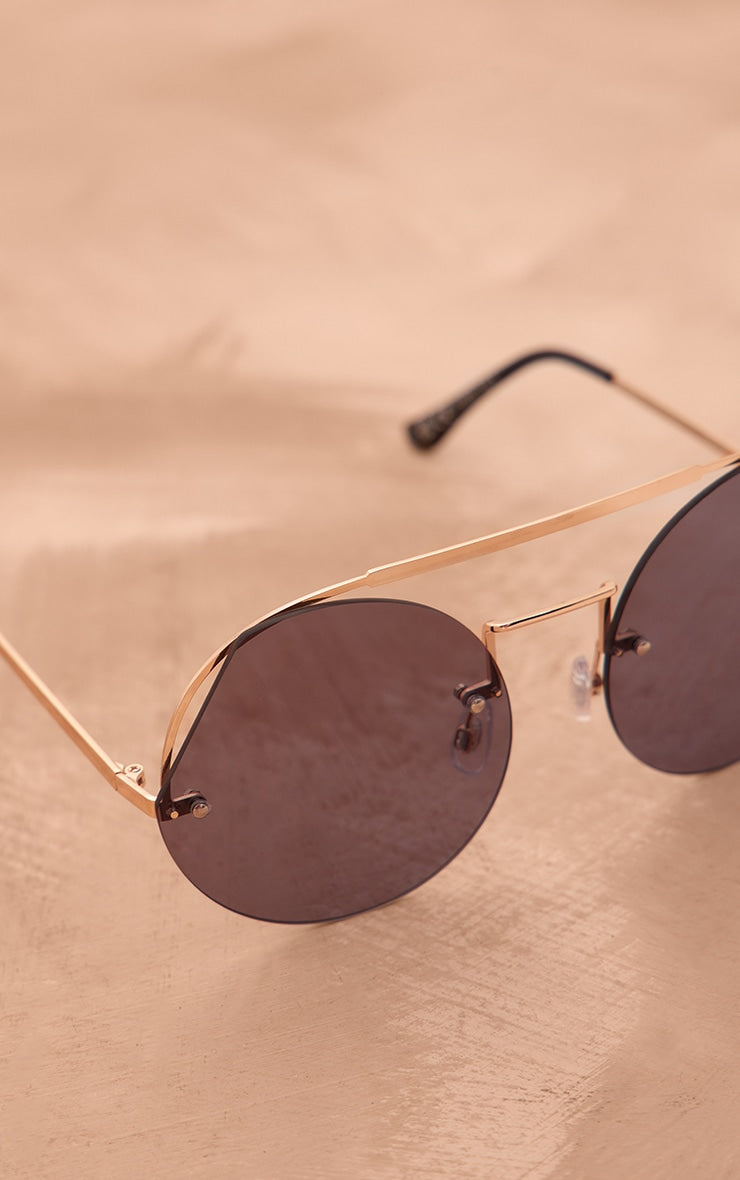 Next Day Delivery Before 10PM Green Round Lens Aviator Sunglasses