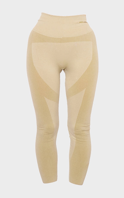 Next Day Delivery Before 10 PM SPORT Olive Seamless Ruched Bum Panel Detail Leggings