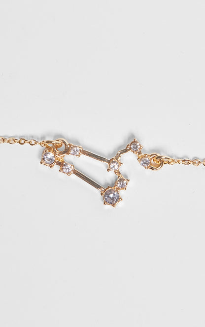 Gold Plated Leo Celestial Necklace